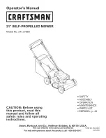 Craftsman 247.37683 Operator'S Manual предпросмотр