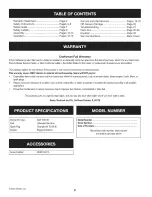 Preview for 2 page of Craftsman 247.38518 Operator'S Manual