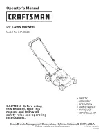 Craftsman 247.38520 Operator'S Manual предпросмотр