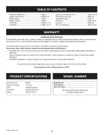 Preview for 2 page of Craftsman 247.38909 Operator'S Manual