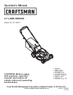 Craftsman 247.38917 Operator'S Manual предпросмотр