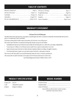 Preview for 2 page of Craftsman 247.762460 Operator'S Manual