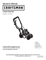 Craftsman 247.762660 Operator'S Manual preview