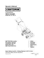 Craftsman 247.77011 Operator'S Manual preview