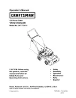 Preview for 1 page of Craftsman 247.770110 Operator'S Manual