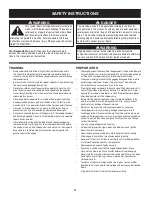 Preview for 4 page of Craftsman 247.77012 Operator'S Manual