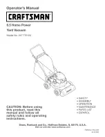 Craftsman 247.770120 Operator'S Manual preview