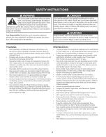 Preview for 4 page of Craftsman 247.770120 Operator'S Manual