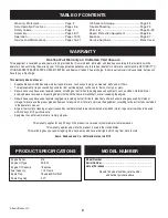 Preview for 2 page of Craftsman 247.77013.0 Operator'S Manual