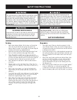 Preview for 3 page of Craftsman 247.77013.0 Operator'S Manual