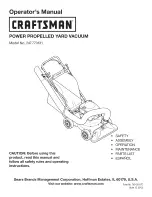 Preview for 1 page of Craftsman 247.770131 Operator'S Manual