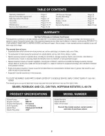 Preview for 2 page of Craftsman 247.770990 Operator'S Manual
