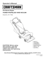 Preview for 1 page of Craftsman 247.77366 Operator'S Manual