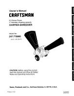 Craftsman 247.77586 Owner'S Manual предпросмотр