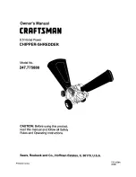 Preview for 1 page of Craftsman 247.77588O Owner'S Manual