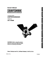 Preview for 1 page of Craftsman 247.775890 Owner'S Manual