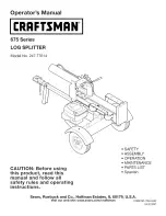 Preview for 1 page of Craftsman 247.77614 Operator'S Manual