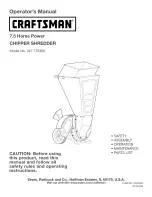 Предварительный просмотр 1 страницы Craftsman 247.776360 Operator'S Manual