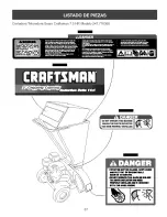 Предварительный просмотр 37 страницы Craftsman 247.776360 Operator'S Manual