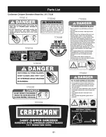 Preview for 31 page of Craftsman 247.77638 Operator'S Manual