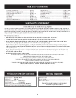 Preview for 2 page of Craftsman 247.77640 Operator'S Manual