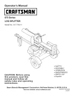 Preview for 1 page of Craftsman 247.776411 Operator'S Manual