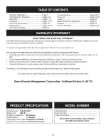 Preview for 2 page of Craftsman 247.776411 Operator'S Manual