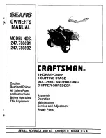 Craftsman 247 780892 Owner'S Manual preview