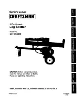 Preview for 1 page of Craftsman 247.794500 Owner'S Manual