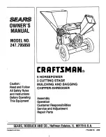 Craftsman 247.79585 Owner'S Manual preview