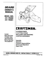 Craftsman 247.795860 Owner'S Manual preview