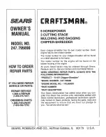 Preview for 24 page of Craftsman 247.795890 Owner'S Manual