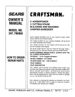 Предварительный просмотр 24 страницы Craftsman 247.795950 Owner'S Manual