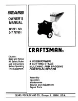 Craftsman 247.797851 Owner'S Manual preview