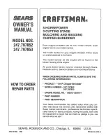 Предварительный просмотр 24 страницы Craftsman 247.797852 Owner'S Manual