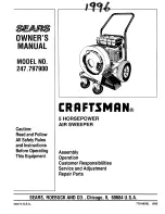 Preview for 1 page of Craftsman 247.797900 Owner'S Manual