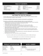 Preview for 2 page of Craftsman 247.881700 Operator'S Manual