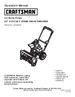 Предварительный просмотр 2 страницы Craftsman 247.88255 Operator'S Manual