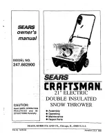 Craftsman 247.8829 Owner'S Manual preview