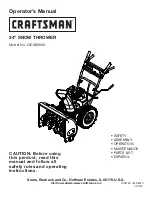 Craftsman 247.88355 Operator'S Manual preview