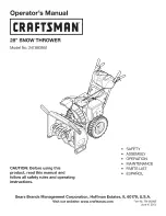 Craftsman 247.883951 Operator'S Manual preview