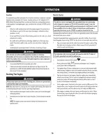 Preview for 16 page of Craftsman 247.883961 Operator'S Manual