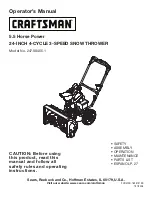Craftsman 247.88455.1 Operator'S Manual preview