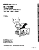 Craftsman 247.88557 Owner'S Manual preview