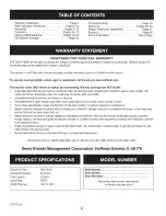 Preview for 2 page of Craftsman 247.886912 Operator'S Manual