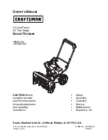 Preview for 2 page of Craftsman 247.887000 Owner'S Manual