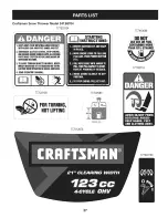 Preview for 27 page of Craftsman 247.88704 Operator'S Manual