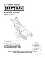 Preview for 1 page of Craftsman 247.887330 Operator'S Manual