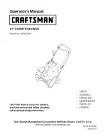 Preview for 1 page of Craftsman 247.887802 Operator'S Manual