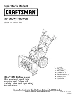 Предварительный просмотр 1 страницы Craftsman 247.887900 Operator'S Manual